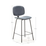 Taburete 65 cm azul - Imagen 3