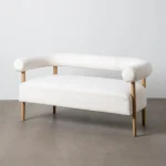Sofá 2 plazas beige - Imagen 6
