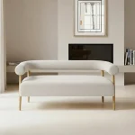Sofá 2 plazas beige